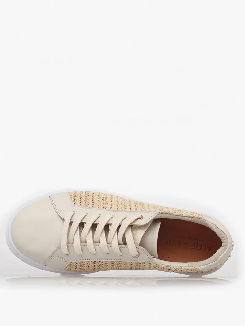 Alfie & Evie - Imogen Raffia Trainer