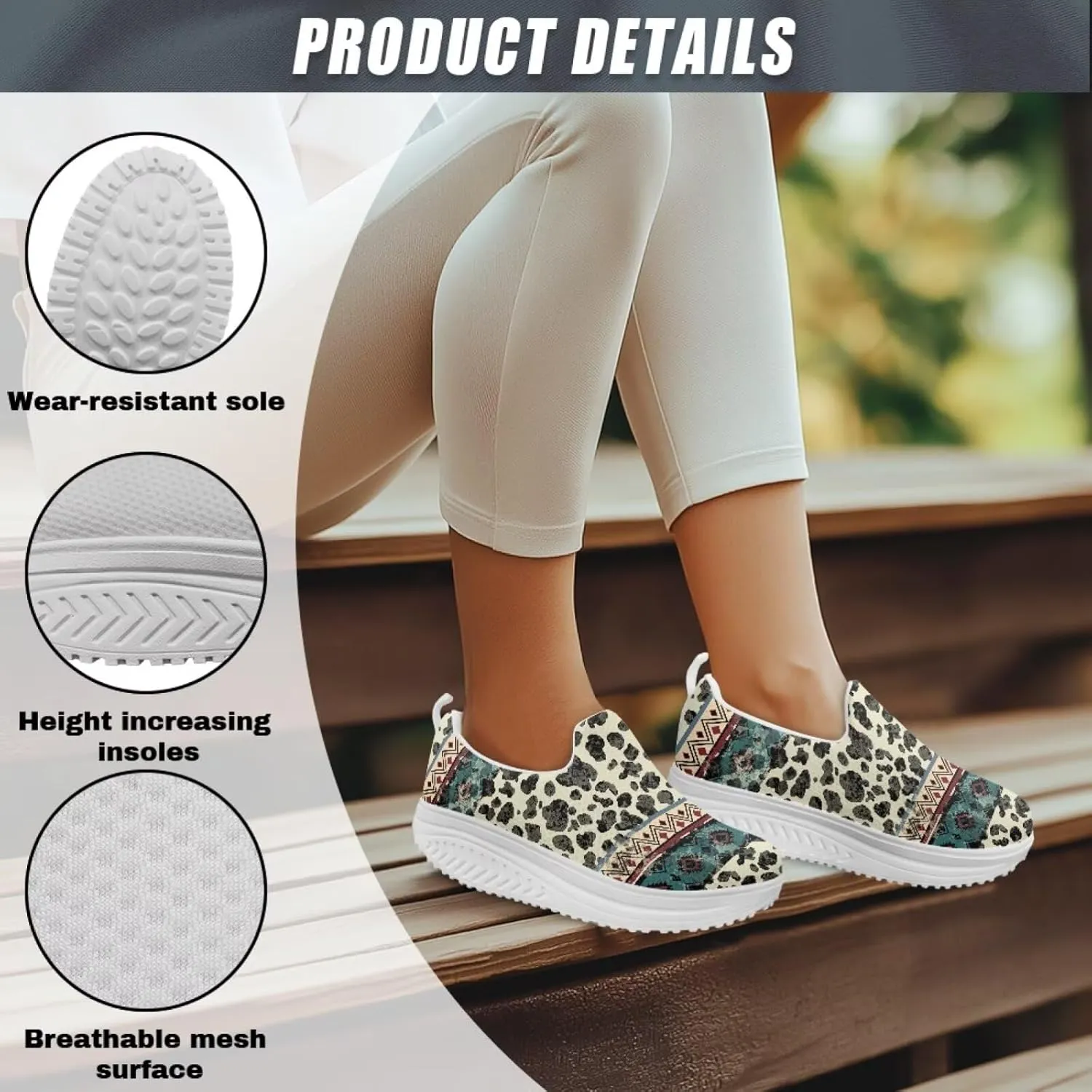 Aztec Tribal Women Fashion Loafers Stylish Slip On Shoes Vintage Dressy Sneaker Walking Slip Resistance