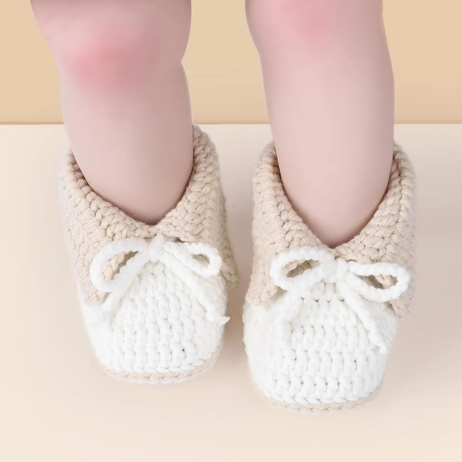 Baby Booties Newborn Hand Crochet Infant Shoes Warm Soft Cozy Knit Boots for Boy Girl