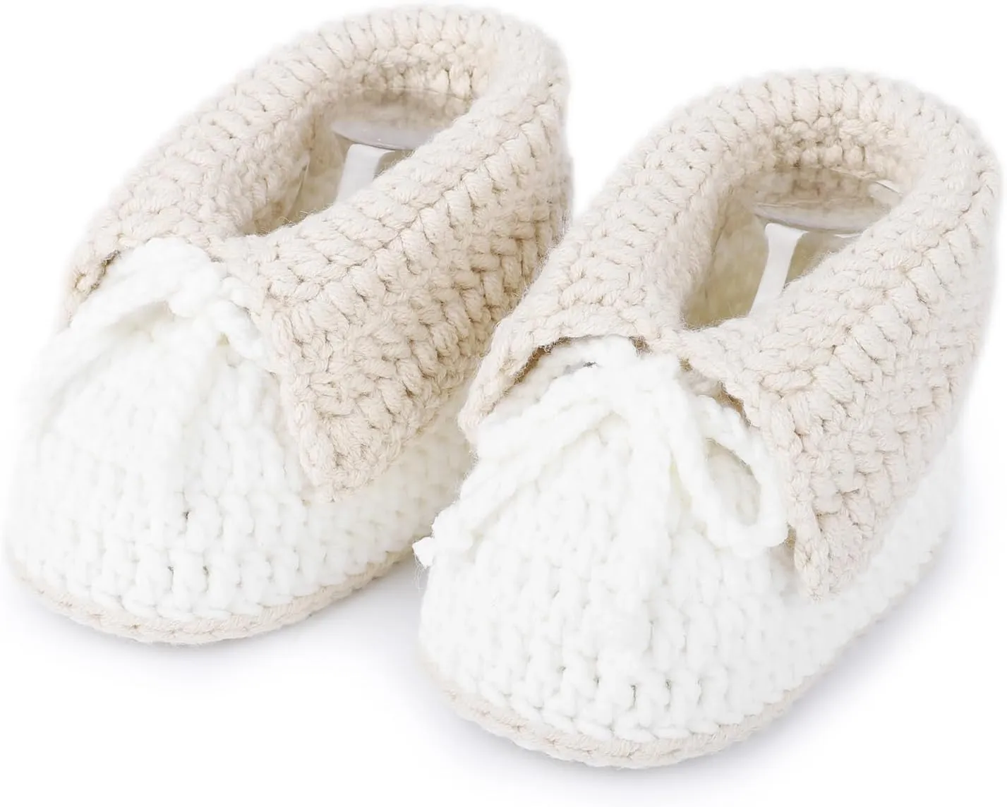 Baby Booties Newborn Hand Crochet Infant Shoes Warm Soft Cozy Knit Boots for Boy Girl