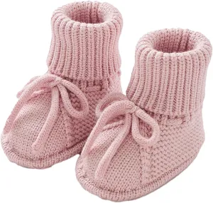 Baby Booties Newborn Sock Boots Hand Knitting Crochet Infant Boy Girl Cozy Shoes Indoor Breathable Walking Shoes