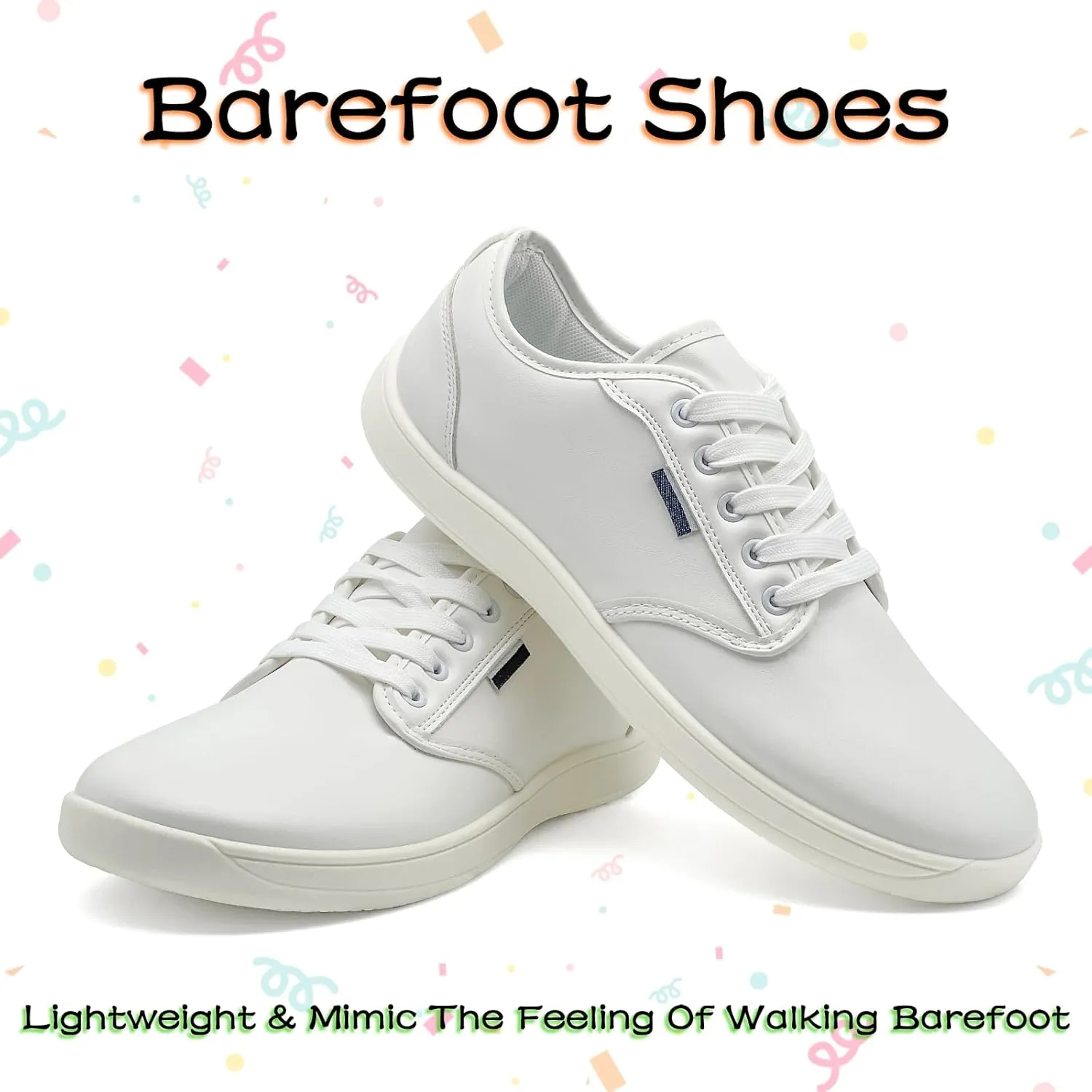 Barefoot Shoes Men Women Zero Drop Minimalist Soft Feel Wide Toe Box Non-Slip Comfortable Walking & Hiking Sneakers