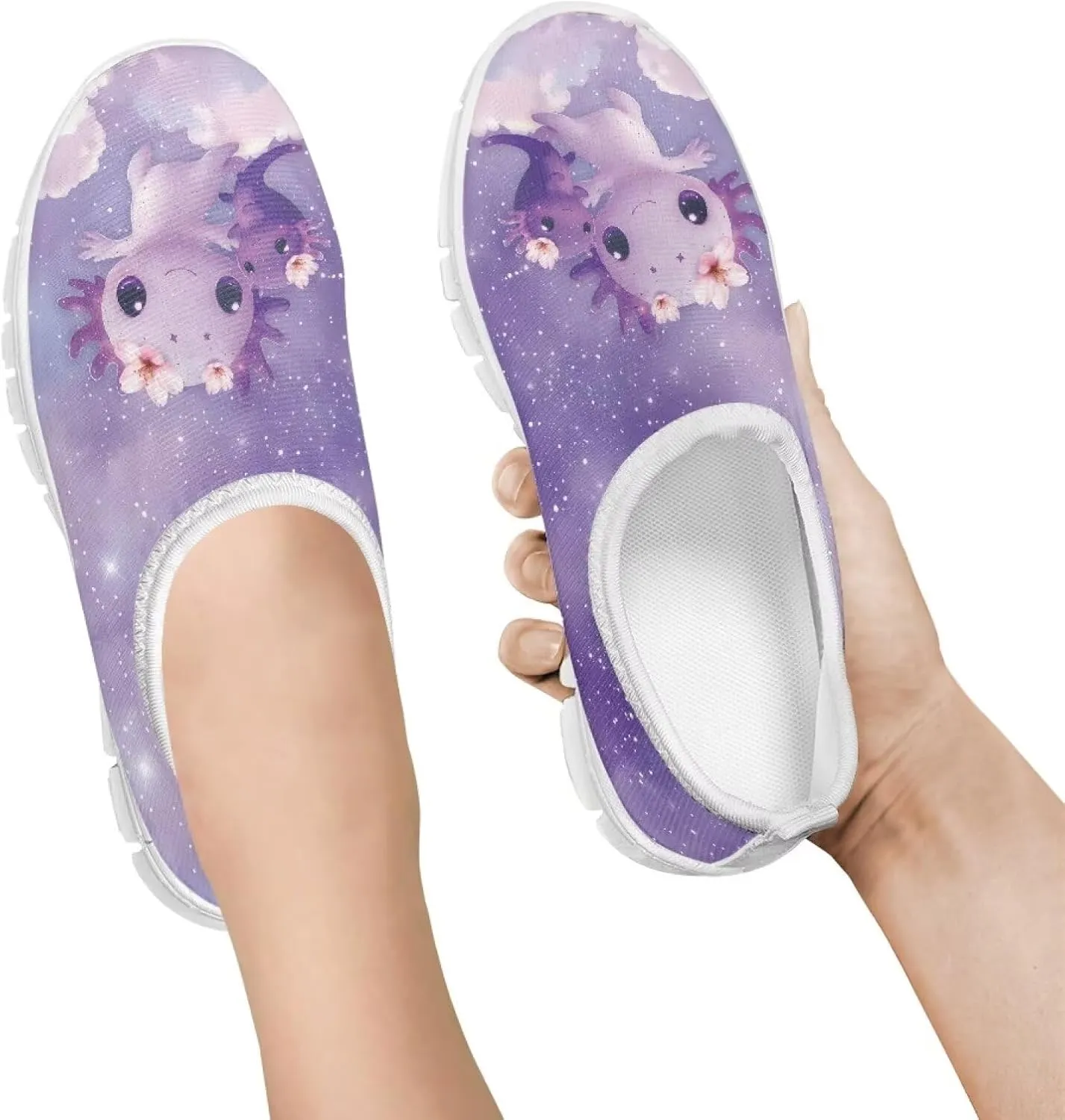 Big Kids Girls Slip on Shoes Size 11.5-4 for Casual Gym Low Top Design