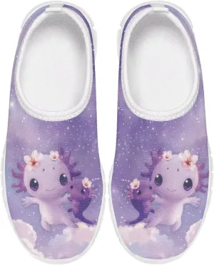 Big Kids Girls Slip on Shoes Size 11.5-4 for Casual Gym Low Top Design