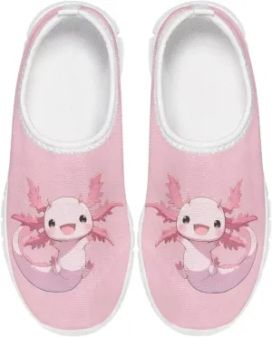 Big Kids Girls Slip on Shoes Size 11.5-4 for Casual Gym Low Top Design