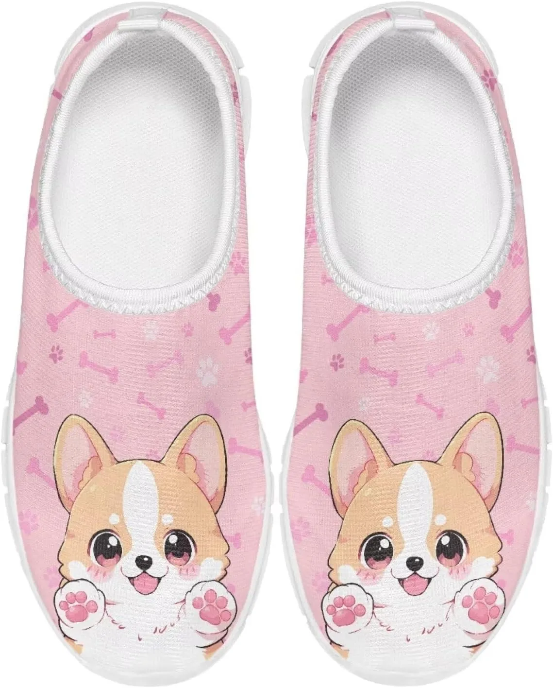 Big Kids Girls Slip on Shoes Size 11.5-4 for Casual Gym Low Top Design