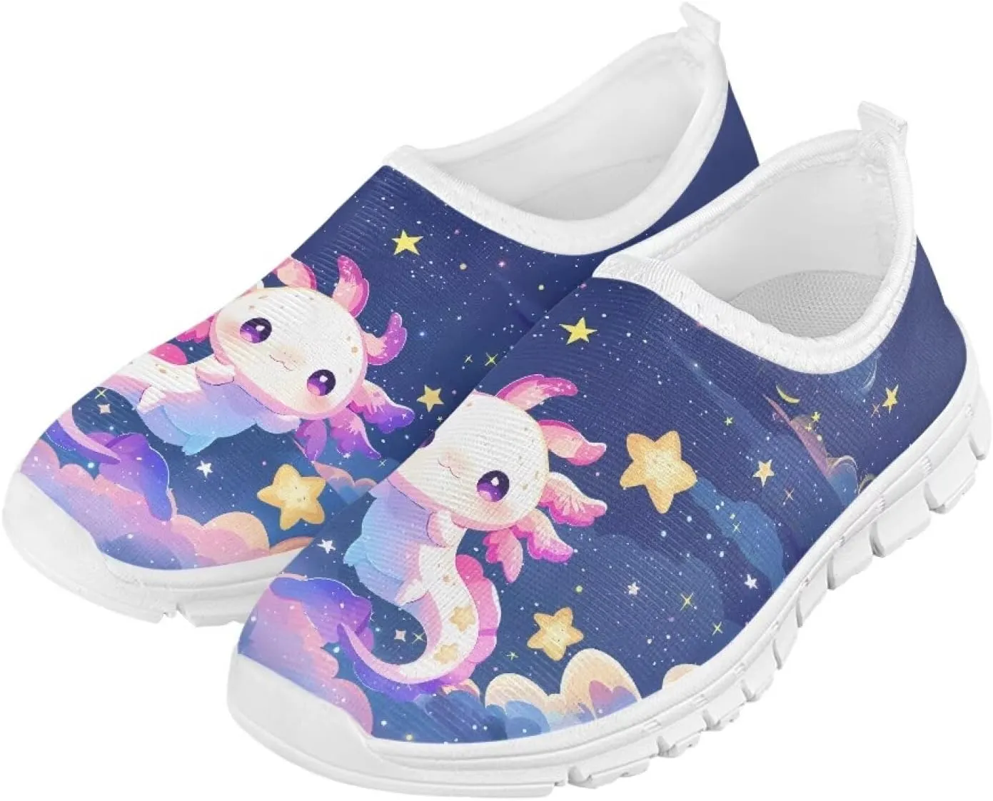 Big Kids Girls Slip on Shoes Size 11.5-4 for Casual Gym Low Top Design