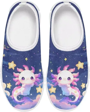 Big Kids Girls Slip on Shoes Size 11.5-4 for Casual Gym Low Top Design
