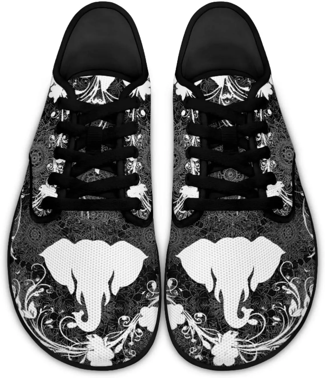 Binienty Barefoot Shoes Women Zero Drop Sole Lace up Walking Shoes Fashion Wide Width Sneakers Cozy Sports Shoe