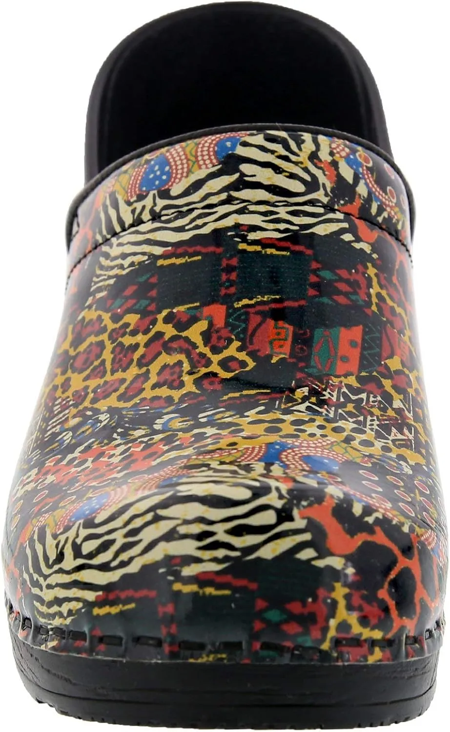 BJORK Swedish Comfort Women's Professional Printed Leather Clogs