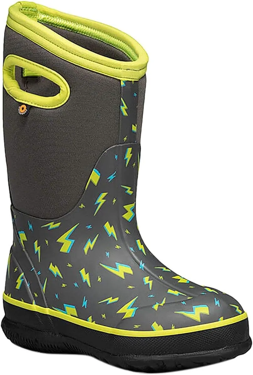 Bogs Kids Classic Flower Stripes Winter Snow Boot