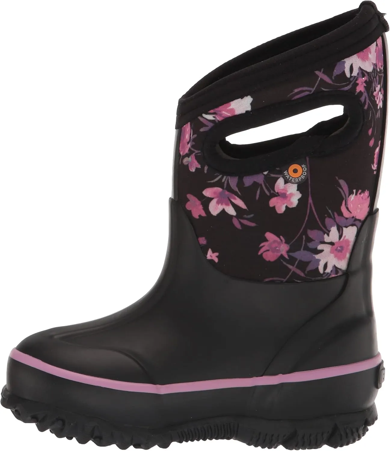 Bogs Kids Classic Flower Stripes Winter Snow Boot