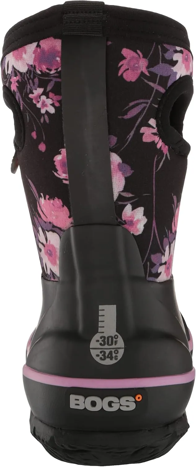 Bogs Kids Classic Flower Stripes Winter Snow Boot