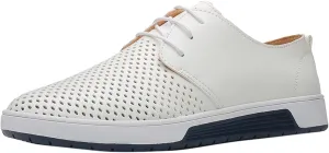 BORAMAX Men's Casual Non-Slip Oxford Shoes -Men's Flat Fashion Breathable Business Formal Dress Sneakers Dress Shoes for Men