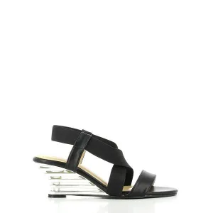 Dalessi Delussi Black Slingback Sandals