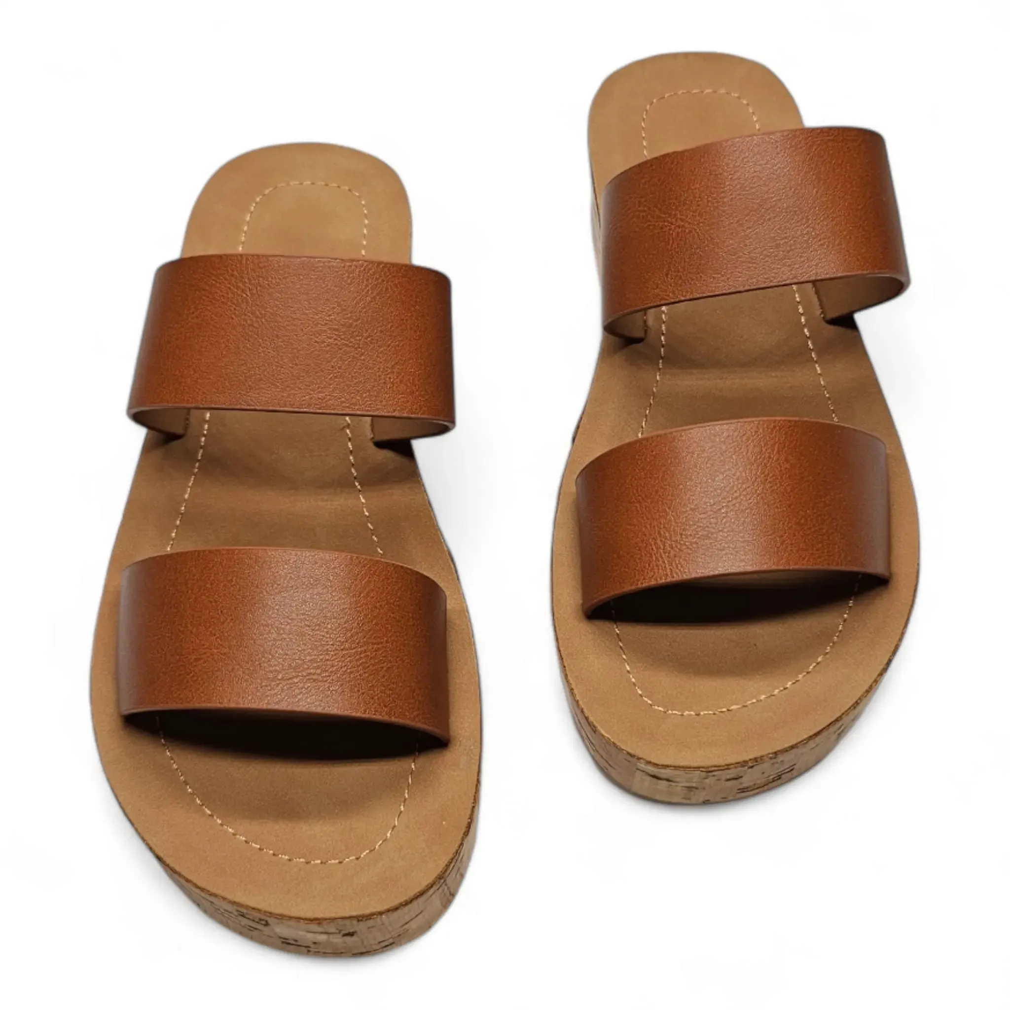 Double Band Platform Whisper Sandal