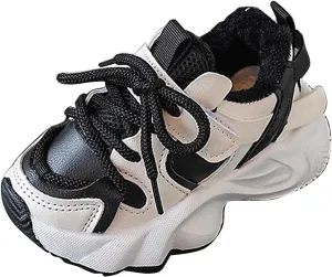 Fr Lined Winter Chunky Sneakers for Girls Kids Fashion Warm Cozy Fleece Lined Comfortable Outdoor Winter Boots