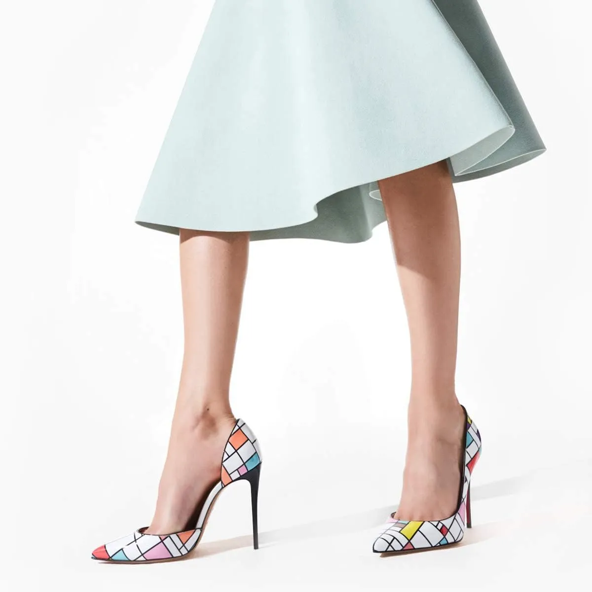 FSJ Women Formal Pointed Toe Dress Shoes D'Orsay High Heels Sexy Stiletto Formal Pumps Size 4-15 US