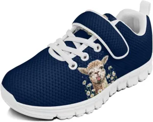 Girl Sneakers Size 11-15 Lightweight Girls Running Shoes Lace-Up Design