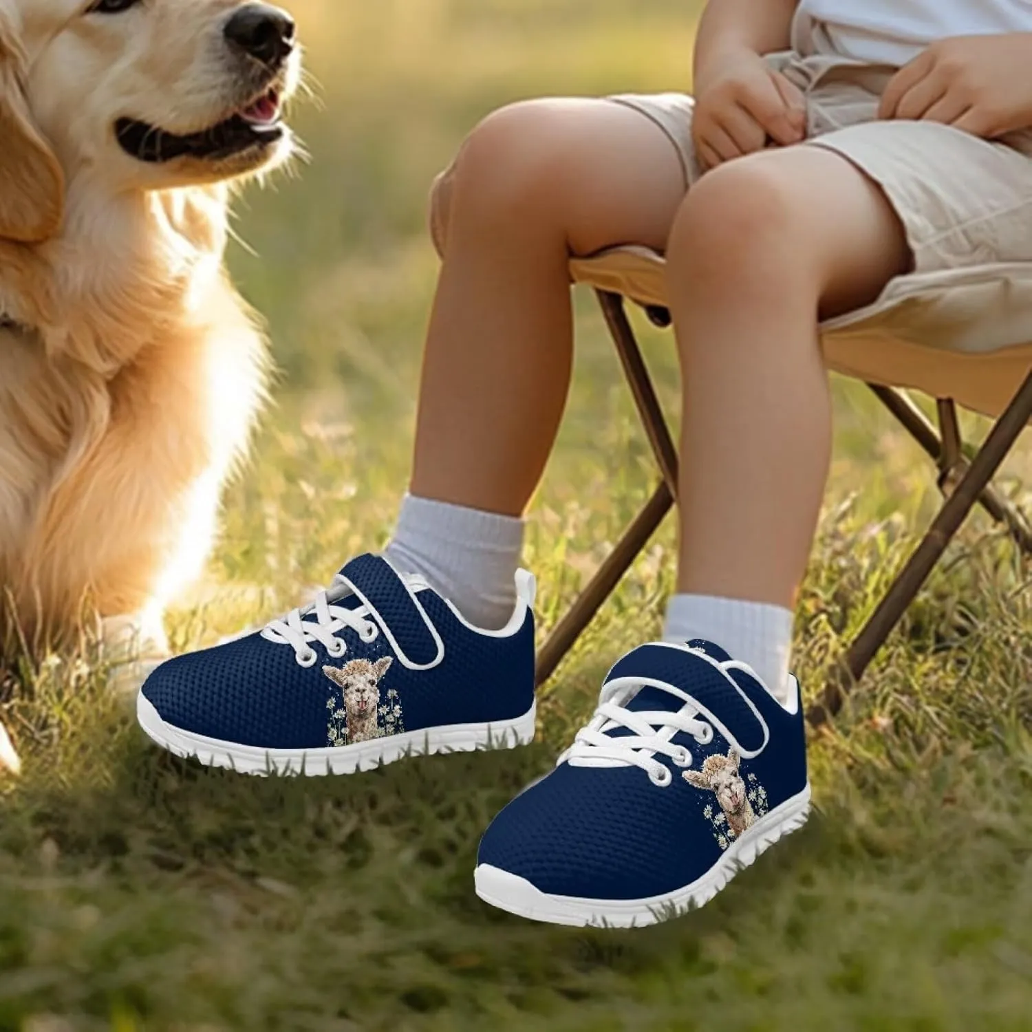 Girl Sneakers Size 11-15 Lightweight Girls Running Shoes Lace-Up Design
