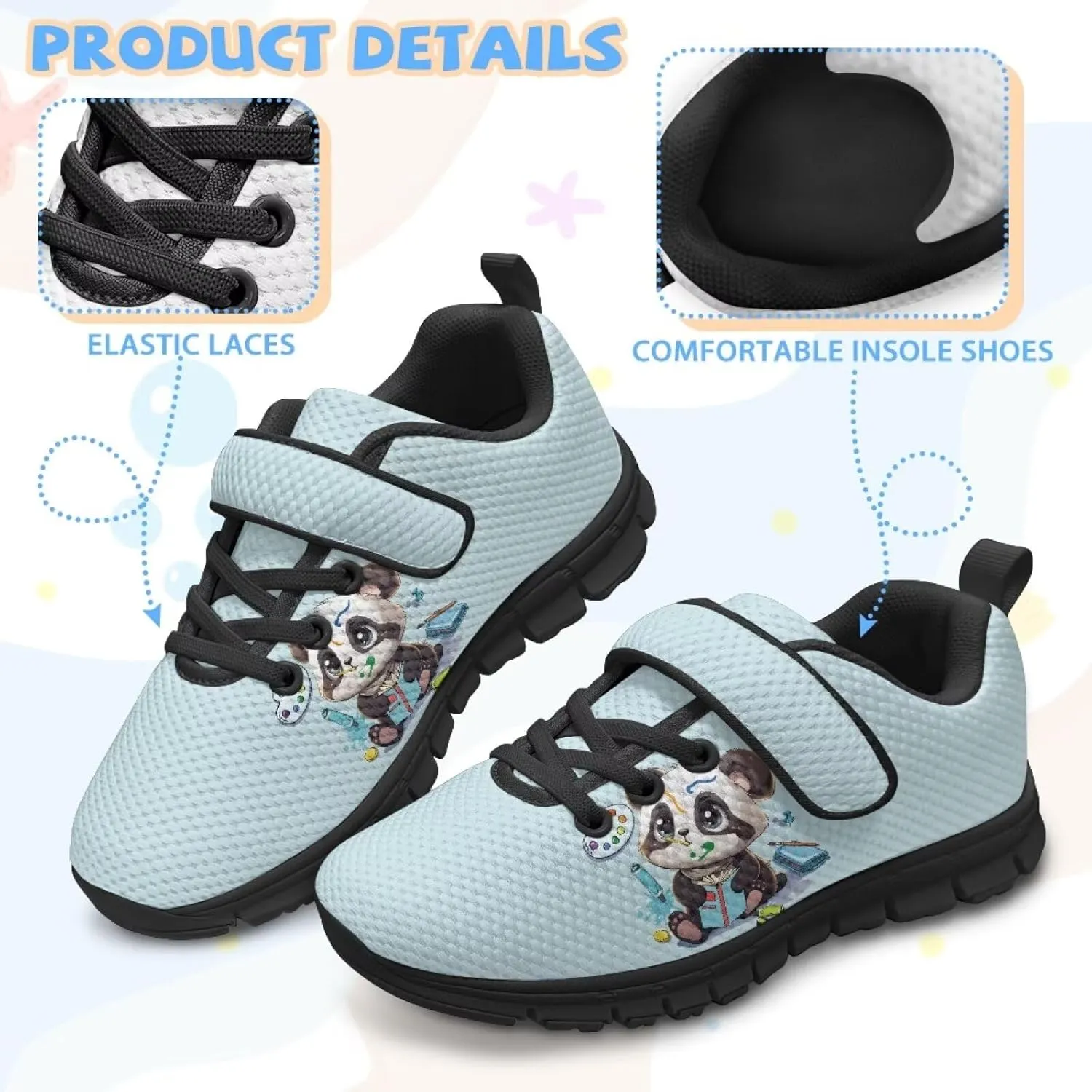 Girls Running Shoes Size 11-15 Slip on Design