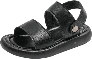 Girls Sandals Open Toe Anti Slip Soft Sole Beach Play Shoes Back Strap Sandals Flat for Toddler Summer Footwear