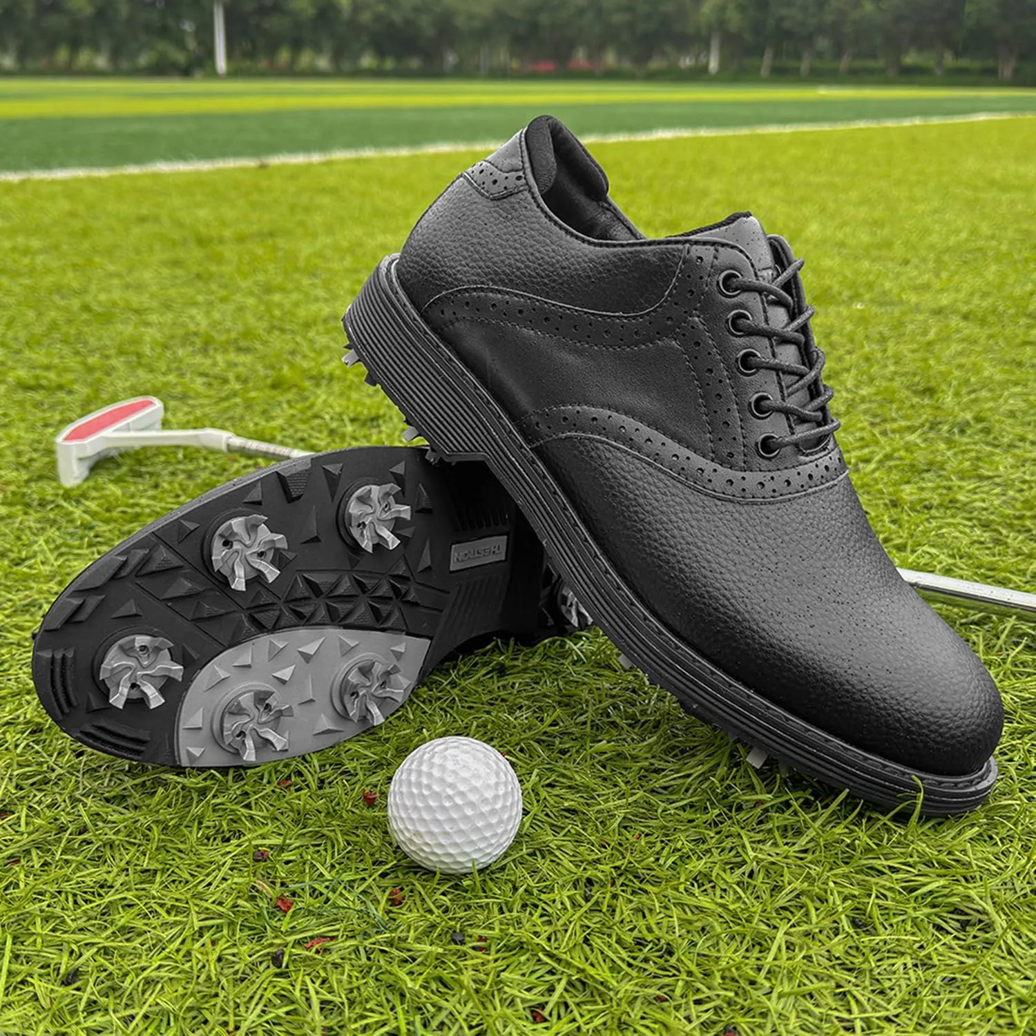 Golf Shoes Men Professional Spikes Golf Shoes Waterproof Walking Footwears for Golfers Outdoor Gym Sneakers