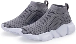 Hetios Girls Sneakers Running Shoes High-Heeled Socks Shoes Boys Athletic Sneakers Kids Sock Shoes (Toddler/Little Kid/Big Kid)