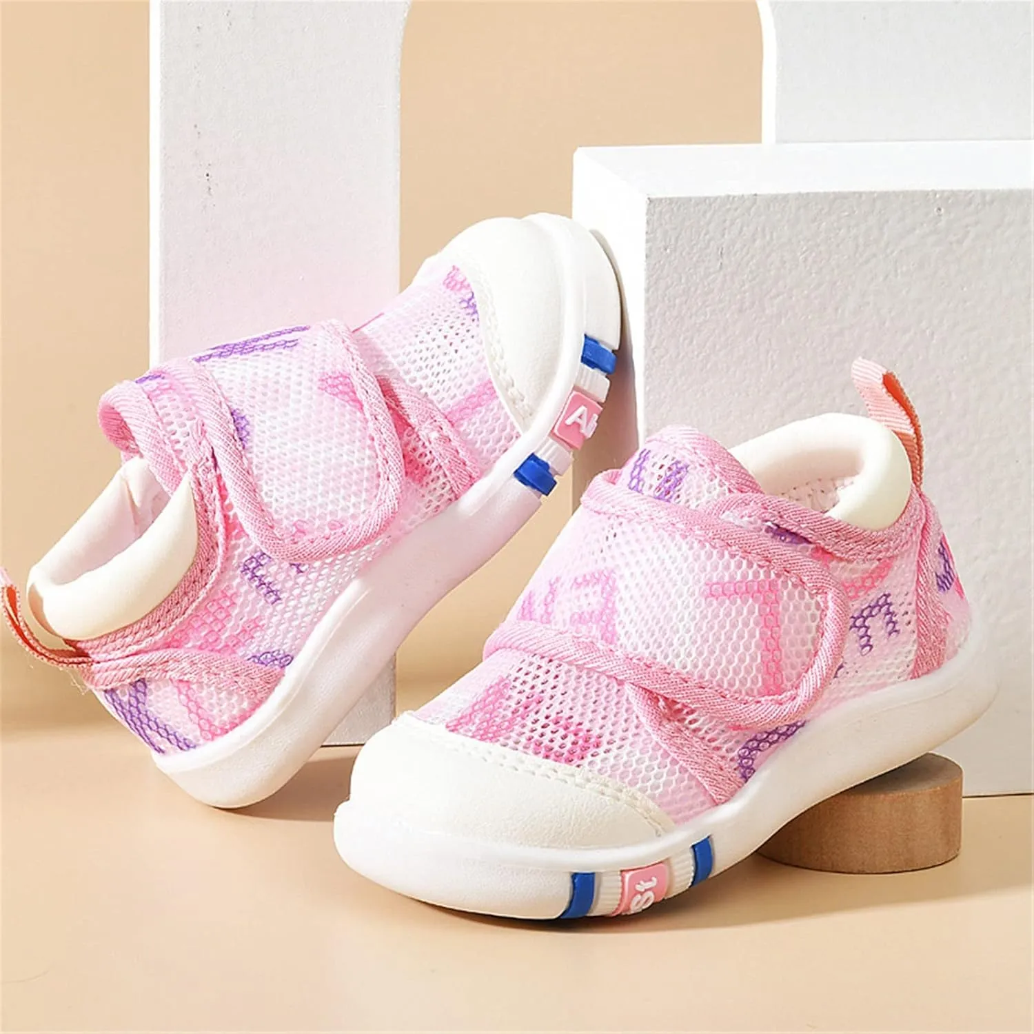 Infant Toddler Girls Boys Shoes Sandals Flat Bottom Non Slip Half Open Toe Slip Breathable Soft Shoes Sandals for Baby Boys 12-18 Months