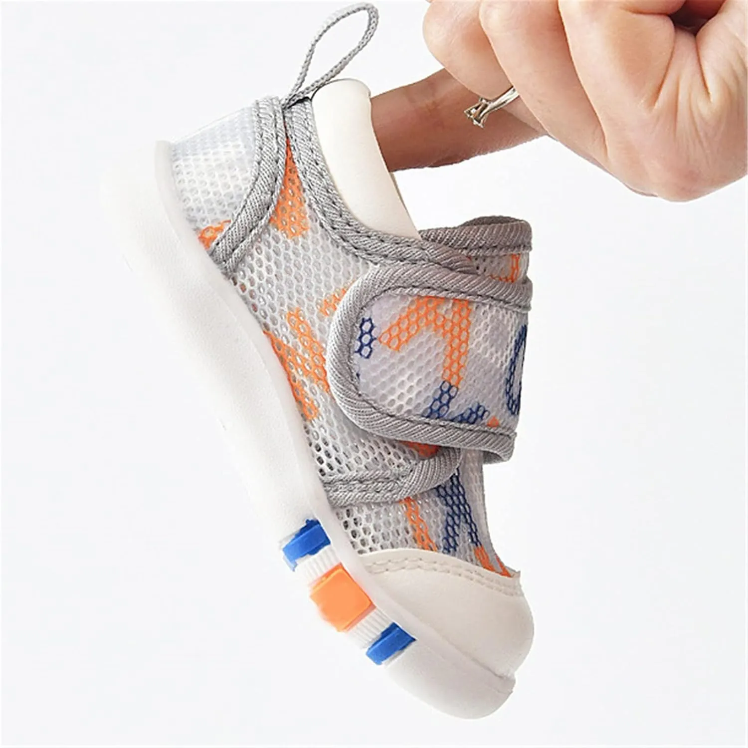 Infant Toddler Girls Boys Shoes Sandals Flat Bottom Non Slip Half Open Toe Slip Breathable Soft Shoes Sandals for Baby Boys 12-18 Months