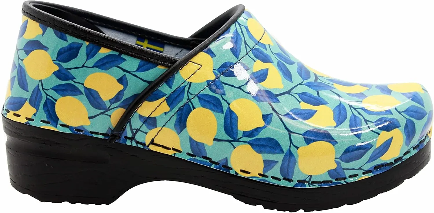 KLGN Women's Professional Plus Patent Leather Clogs