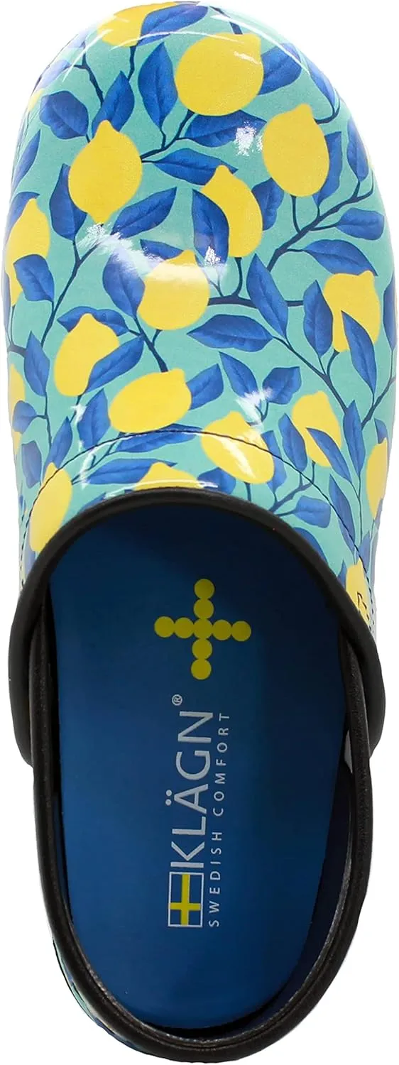 KLGN Women's Professional Plus Patent Leather Clogs