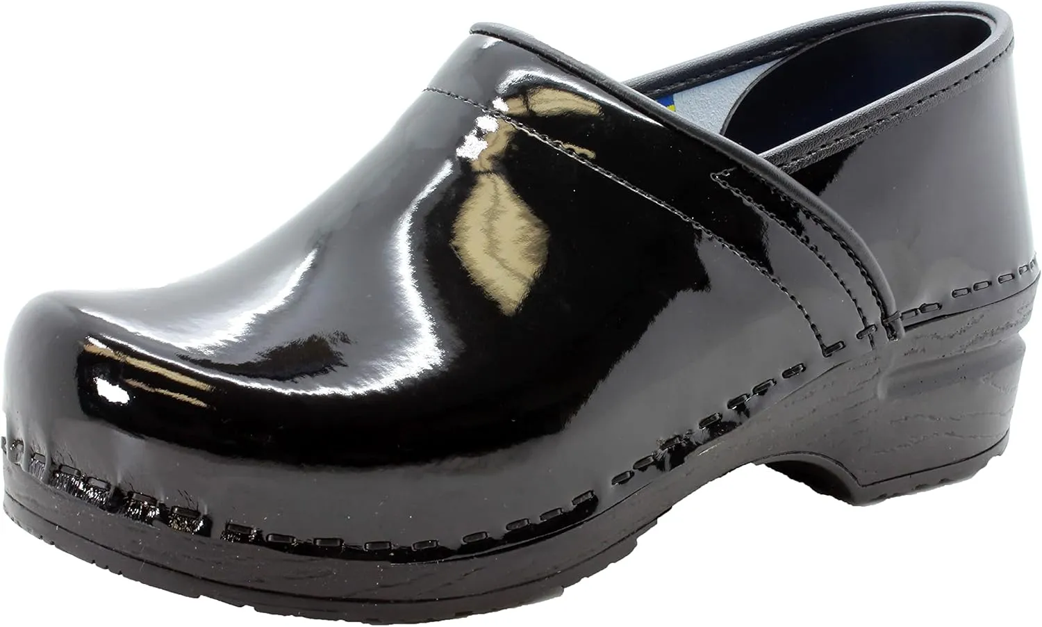 KLGN Women's Professional Plus Patent Leather Clogs