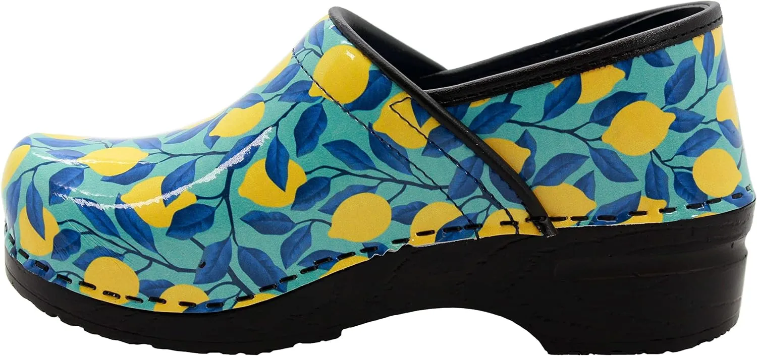 KLGN Women's Professional Plus Patent Leather Clogs