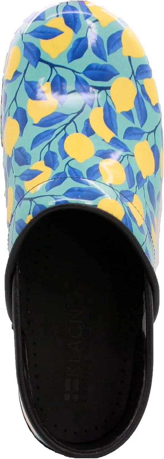 KLGN Women's Professional Printed Leather Clogs