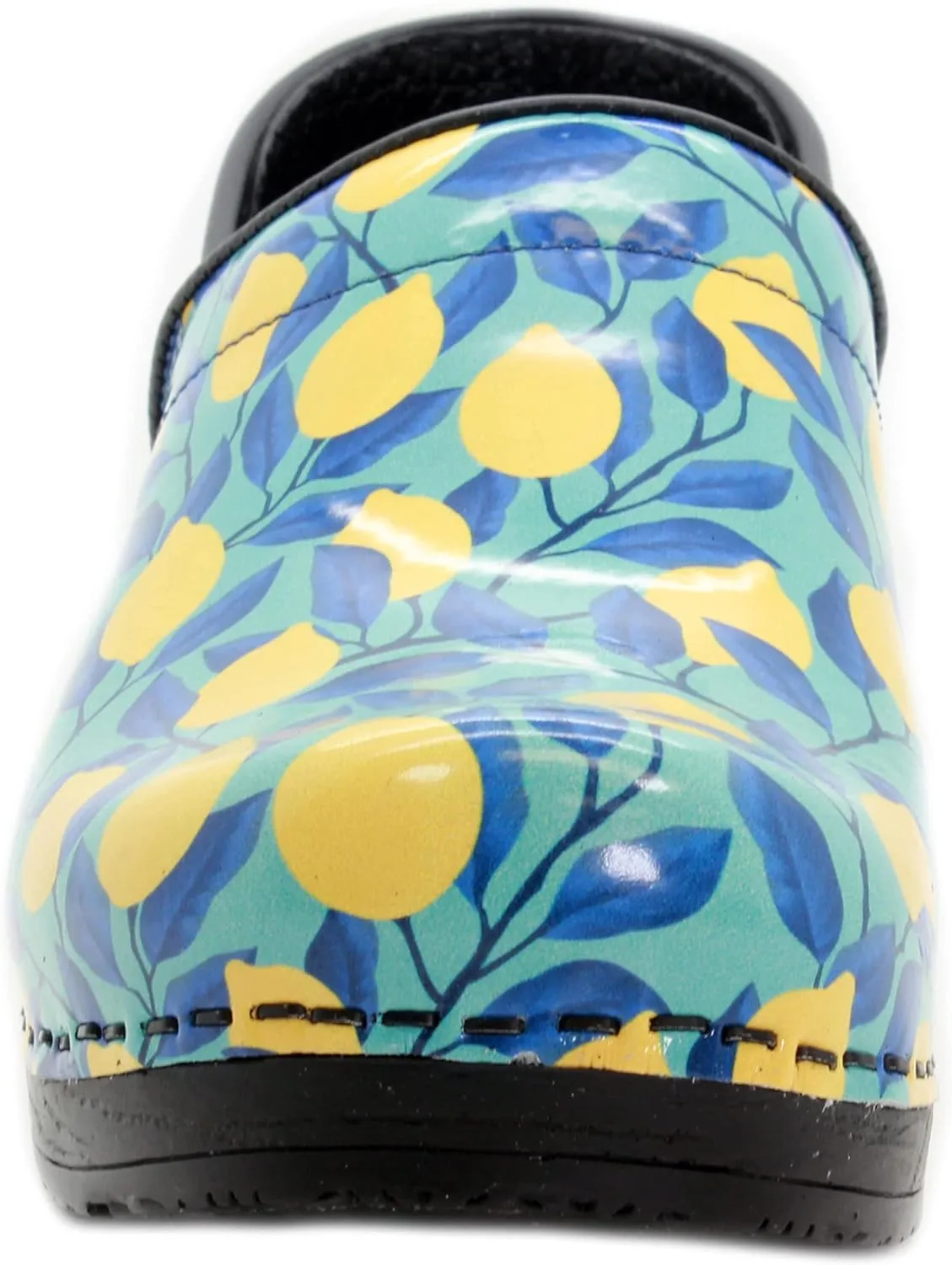 KLGN Women's Professional Printed Leather Clogs