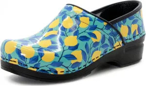 KLGN Women's Professional Printed Leather Clogs