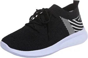 Lausiuoe Sneakers For Women Walking Shoes Comfortable Sock Sneakers Mesh Slip On Air Cushion Platform Loafers