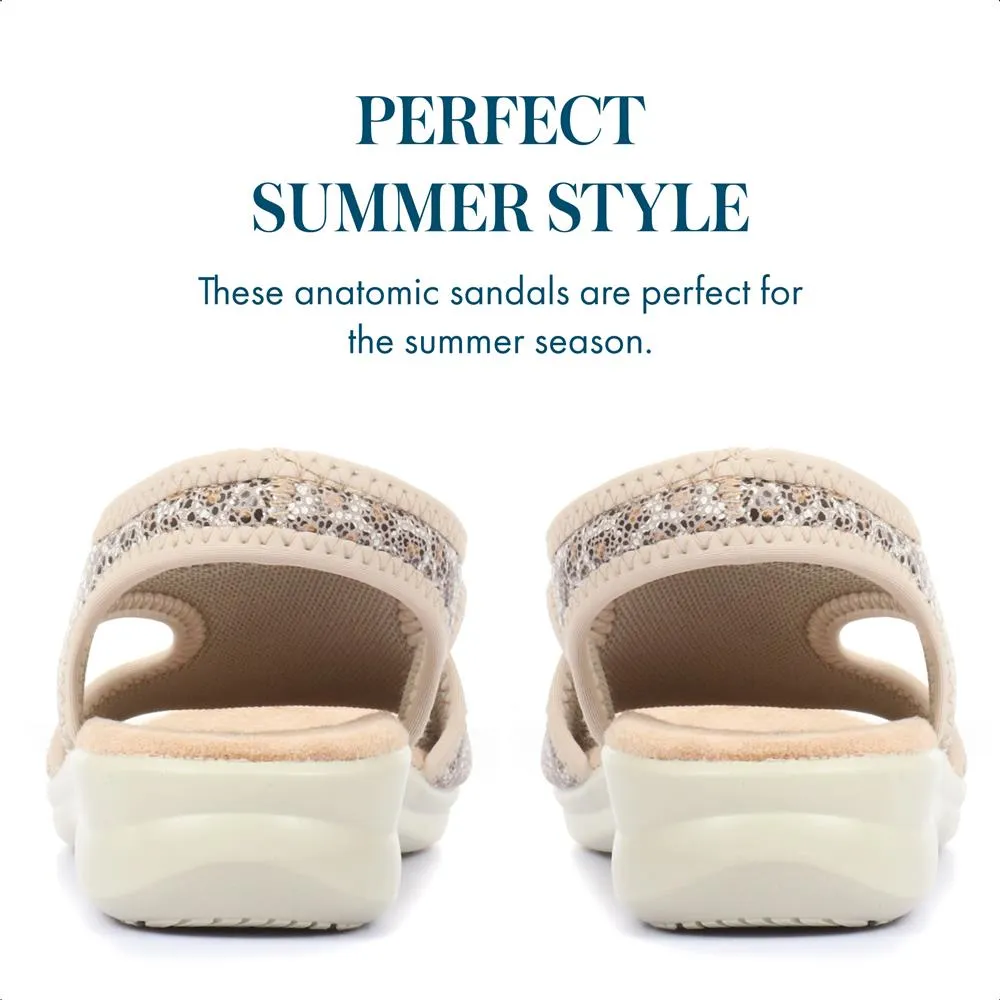Leopard Print Pull-On Sandals - POLY33003 / 319 732