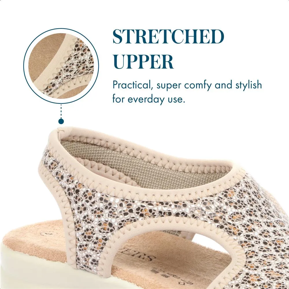 Leopard Print Pull-On Sandals - POLY33003 / 319 732