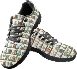 Lightweight Running Shoes Women Tennis Workout Shoes Casual Non-Slip Cozy Athletic Lace-Up Work Shoes for Trainer US 5-12