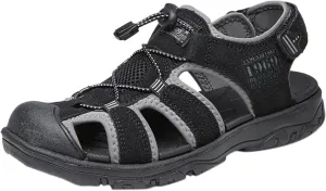 Men Sandals Casual Fashion Closed Toe Flat Sandals Men Wading Sports Sandals Shoes for Summer Outdoor