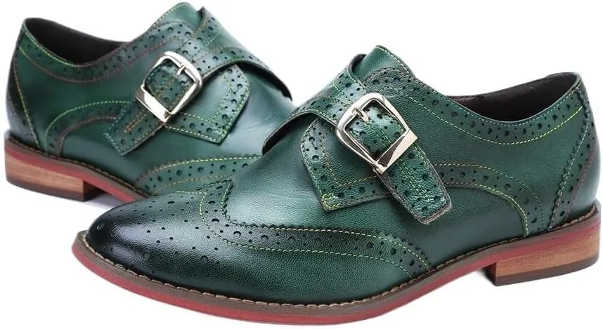 Men's Comfort Orthopedic Dress Shoes Genuine Leather Pumps New Women Shoes Retro Round Toe Solid Color Loafers Handmade Leisure Silp-on Shoes