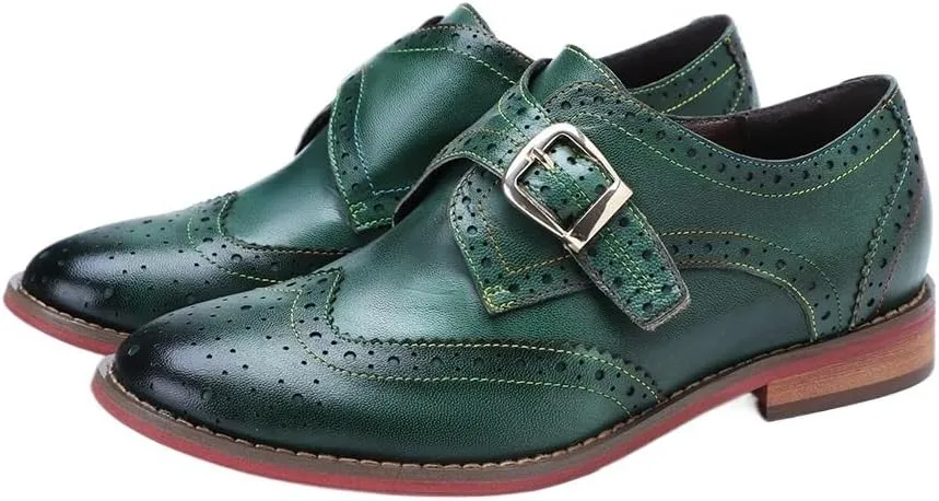 Men's Comfort Orthopedic Dress Shoes Genuine Leather Pumps New Women Shoes Retro Round Toe Solid Color Loafers Handmade Leisure Silp-on Shoes