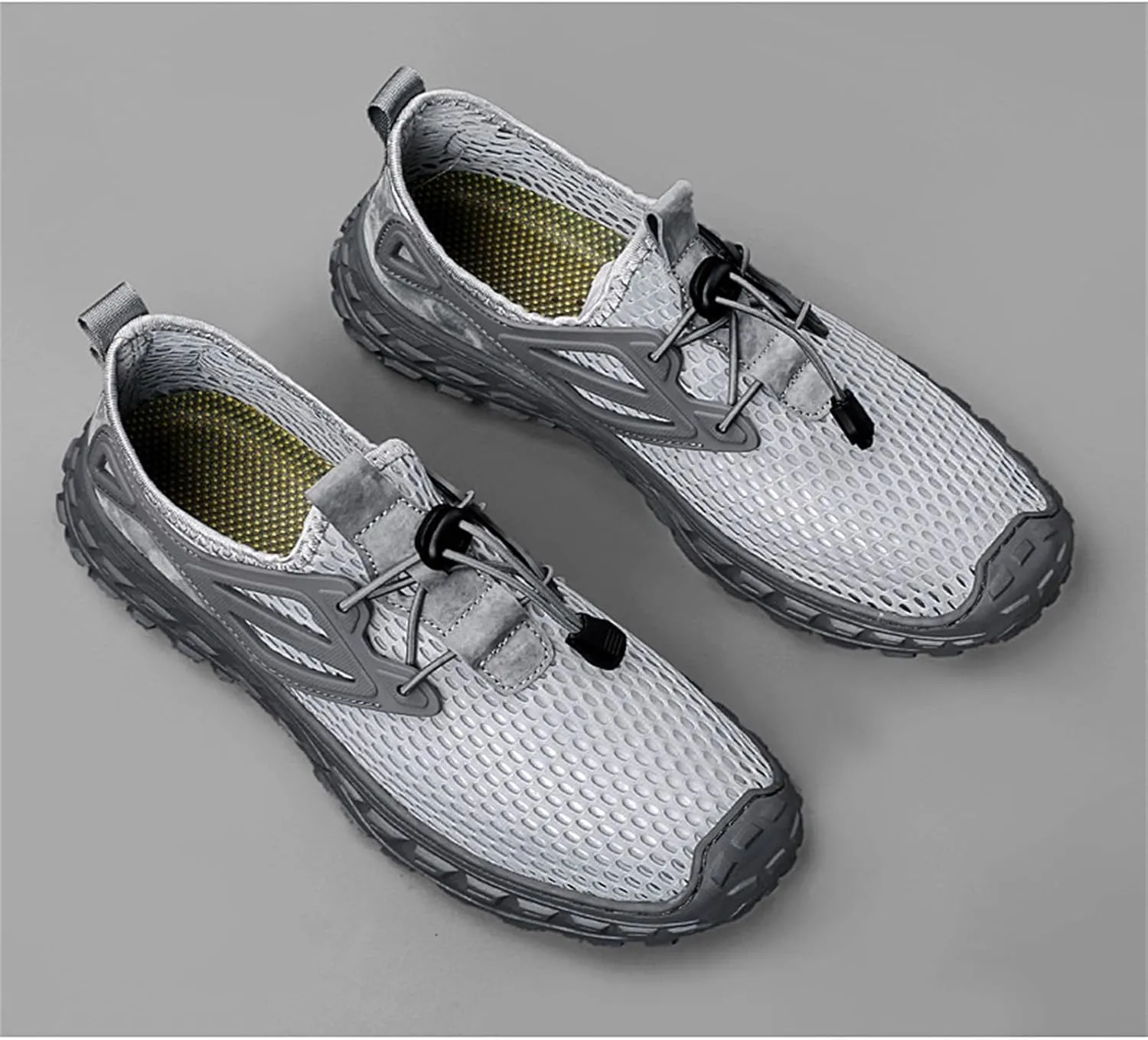 Men'S Wading Beach Shoes Skeleton Mesh Breathable Summer Casual Simple Sandals Hiking Sandals for Summer