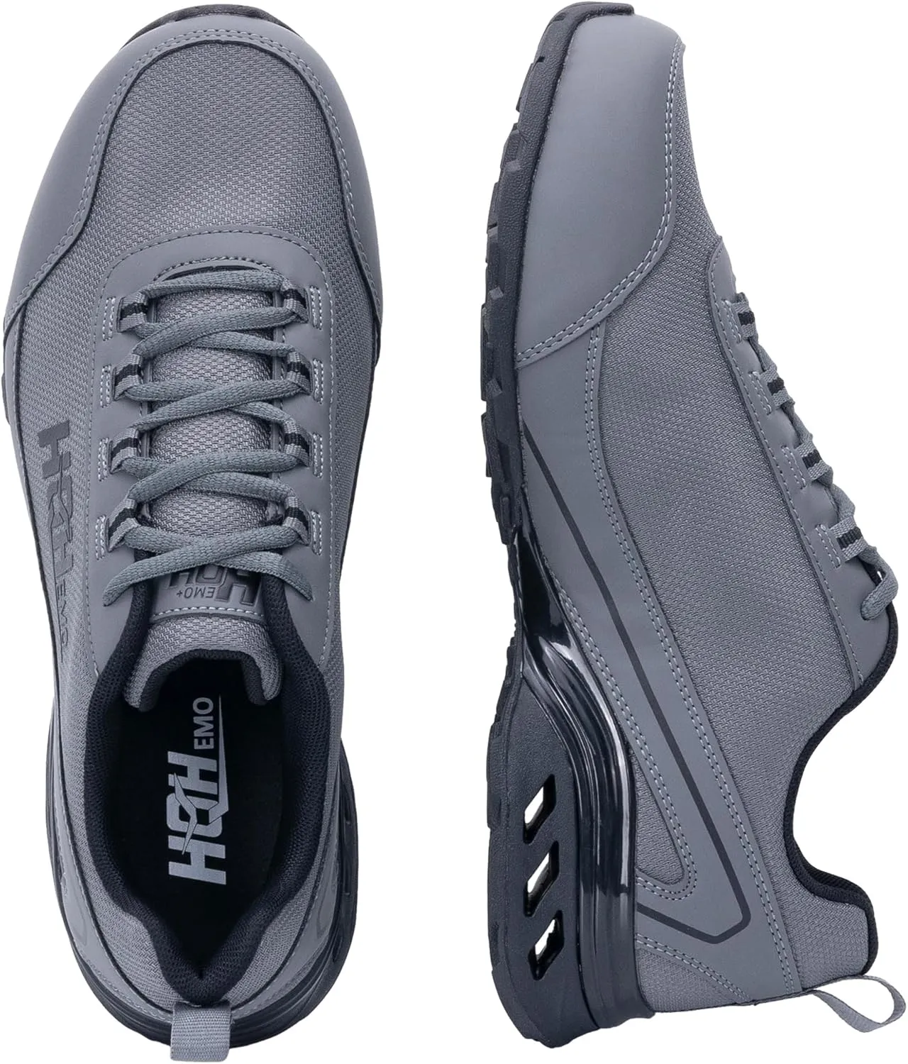 Mens Walking Work Shoes with Arch Support for Plantar Fasciitis Non Slip Tennis Athletic Hiking Sneakers for Everday Standing