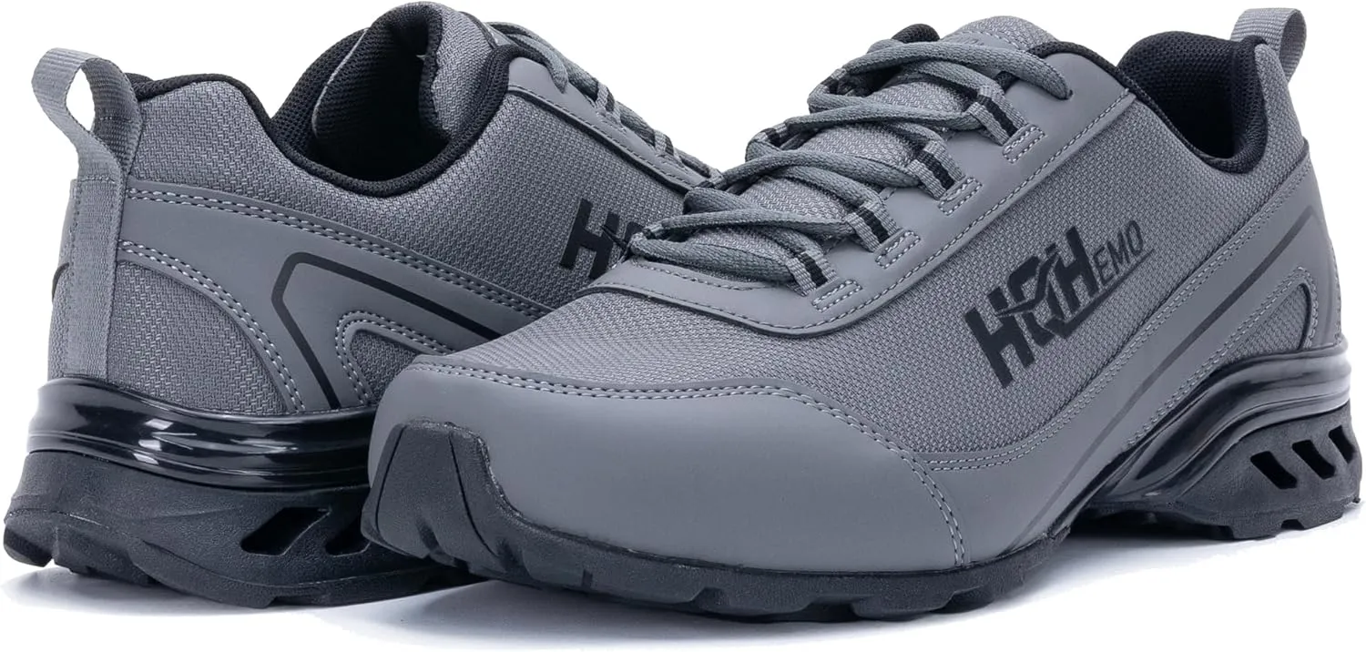 Mens Walking Work Shoes with Arch Support for Plantar Fasciitis Non Slip Tennis Athletic Hiking Sneakers for Everday Standing