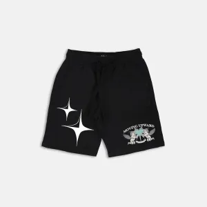 Moving Upward Embroidered and Printed Shorts