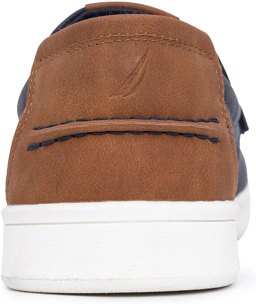 Nautica Men's Slip-On Loafers Casual Moc Toe Sneakers Boat Shoes Slipper for Men ?C Lightweight & Comfortable - Derwin