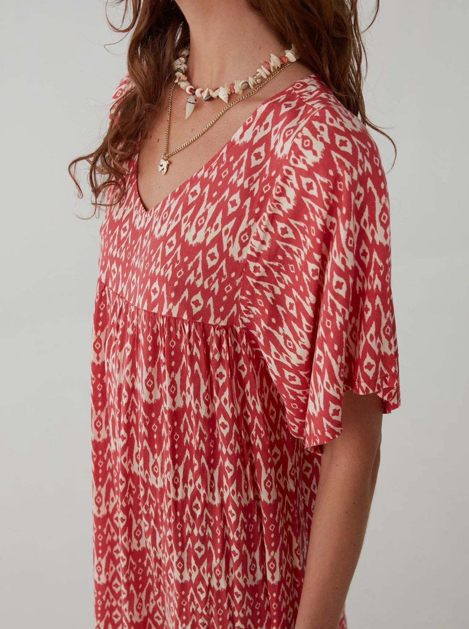Patti Dress - Ikat Illes Gazpacho